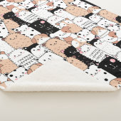 Niedliche Hunde Sherpa Blanket Sherpadecke (3/4)