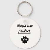 Niedliche Hunde sind perfekt gepfeffert Schlüsselanhänger (Vorderseite)