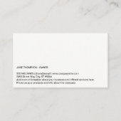 Niedliche Hunde Sitzen | Groomer | Ausbilder Visitenkarte (Rückseite)