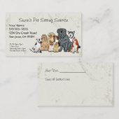 Niedliche Hunde Sitzkarte des Hauses Visitenkarte (Vorne/Hinten)