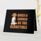 Niedliche Hunde sollten steuerlich absetzbar lusti Karte (Gelbe Blume)