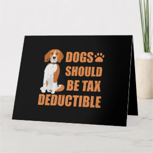 Niedliche Hunde sollten steuerlich absetzbar lusti Karte