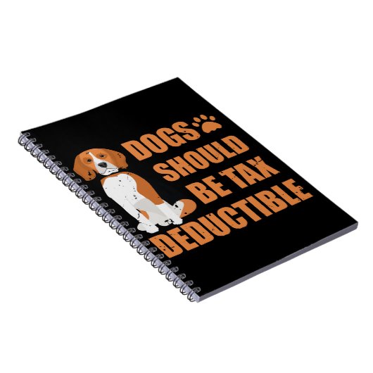 Niedliche Hunde sollten steuerlich absetzbar lusti Notizblock (Rechte Seite)