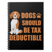 Niedliche Hunde sollten steuerlich absetzbar lusti Notizblock (Vorderseite)