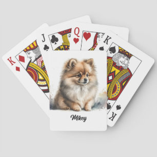 Niedliche Hunde - Spitz Spielkarten