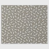 Niedliche Hunde Thema Paw Prints and Bones New Pet Geschenkpapier (Flach)
