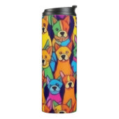 Niedliche Hunde Thermosbecher (Nach links gedreht)