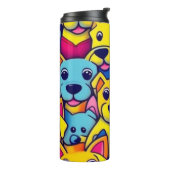 Niedliche Hunde Thermosbecher (Nach links gedreht)