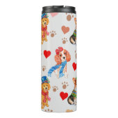 Niedliche Hunde Thermosbecher (Rückseite)