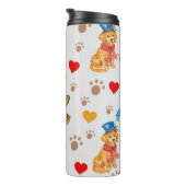Niedliche Hunde Thermosbecher (Nach rechts gedreht)