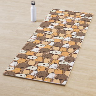 Niedliche Hunde Tiermuster Yogamatte
