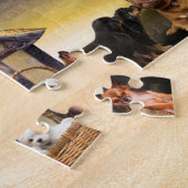 Niedliche Hunde Tiersonde Puzzle (Seite)