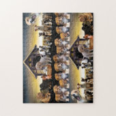 Niedliche Hunde Tiersonde Puzzle (Vertikal)