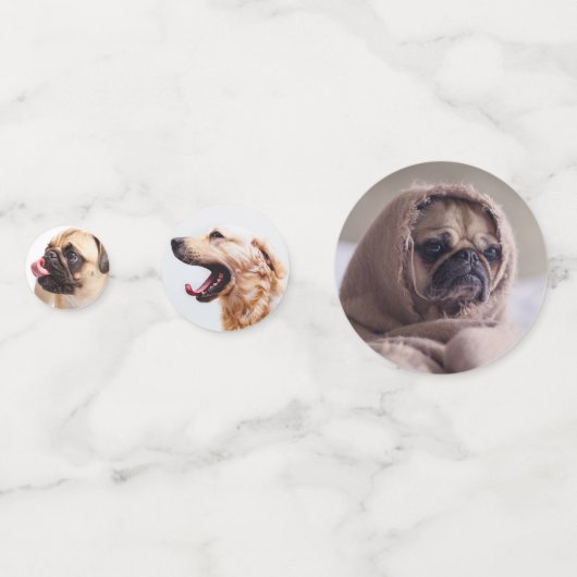 Niedliche Hunde Tischkonfetti Konfetti (Vorderseiten)