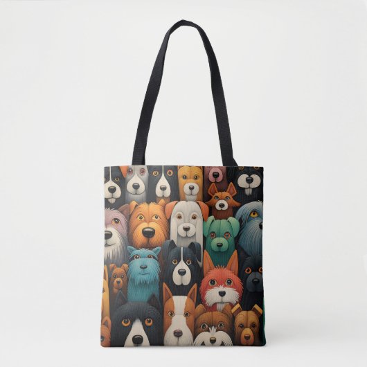 niedliche Hunde Tote Bag Tasche (Vorderseite)