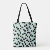 Niedliche Hunde Tote Tasche (Rückseite)