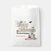 Niedliche Hunde Trick oder behandeln Halloween-Ein Geschenktütchen (Vorderseite)