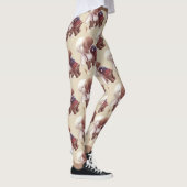 Niedliche Hunde umarmt Leggings (Rechts)