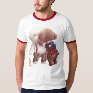 Niedliche Hunde umarmt T-Shirt