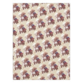 Niedliche Hunde umarmt Tischdecke (Vorderseite)