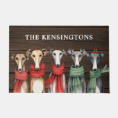 Niedliche Hunde und Hunde Hunde im Stich Fußmatte (Vorderseite)