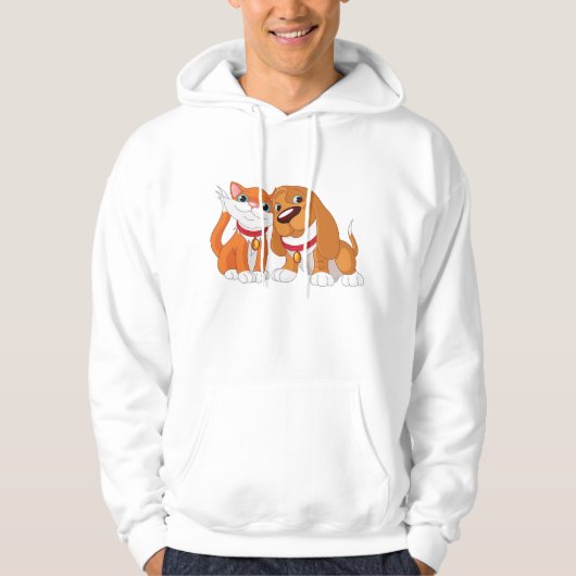Niedliche Hunde und Katzen Hoodie (Vorderseite)