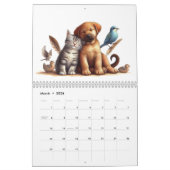 Niedliche Hunde und Katzen Kalender (Mär 2026)