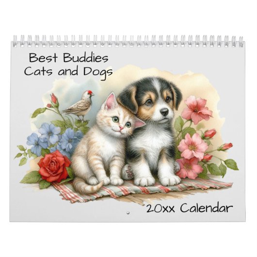 Niedliche Hunde und Katzen Kalender (Titelbild)