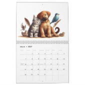 Niedliche Hunde und Katzen Kalender (Mär 2027)