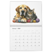 Niedliche Hunde und Katzen Kalender (Jan 2027)
