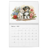 Niedliche Hunde und Katzen Kalender (Feb 2027)