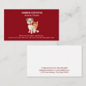 Niedliche Hunde und Katzen | Tierheim | Trainer Visitenkarte (Vorne/Hinten)