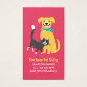 Niedliche Hunde- und Katzenbäckerei - Business Car (Vorderseite)