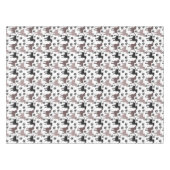 Niedliche Hunde-und Tatzen-Drucke Tischdecke (Vorderseite (Horizontal))