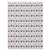 Niedliche Hunde-und Tatzen-Drucke Tischdecke (Vorderseite)