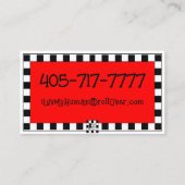 Niedliche Hunde-Visitenkarte Visitenkarte (Rückseite)