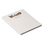 Niedliche Hunde wachsen Service-Geschäft Notizblock (angewinkelt)