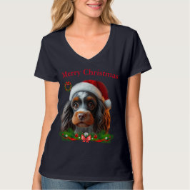 Niedliche Hunde Weihnachten T - Shirt