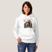Niedliche Hunde Weihnachten T - Shirt (Vorne ganz)