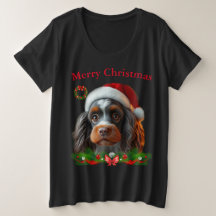Niedliche Hunde Weihnachten T - Shirt