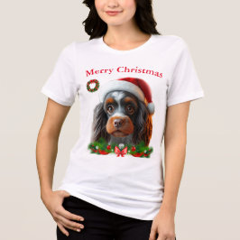 Niedliche Hunde Weihnachten T - Shirt
