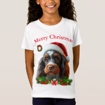 Niedliche Hunde Weihnachten T - Shirt
