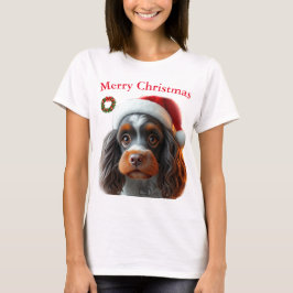 Niedliche Hunde Weihnachten T - Shirt