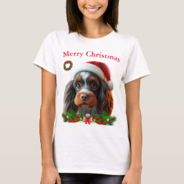 Niedliche Hunde Weihnachten T - Shirt