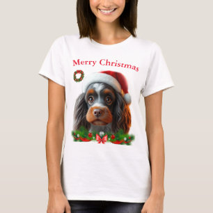 Niedliche Hunde Weihnachten T - Shirt