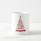 Niedliche Hunde Weihnachtsbaum Tasse (Mittel)