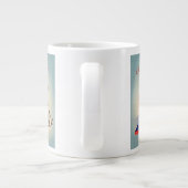 Niedliche Hunde, Weihnachtsgrüße im Jahrgang Jumbo-Tasse (Rückseite)