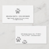 Niedliche Hundeausdrucke Visitenkarte (Vorne/Hinten)