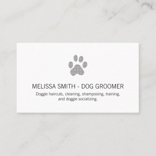 Niedliche Hundeausdrucke Visitenkarte (Vorderseite)