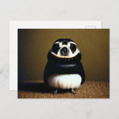 Niedliche Hundebird-Kreatur Postkarte (Vorne/Hinten)